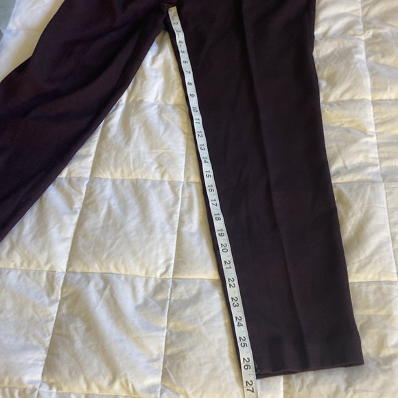 Nwot Wine Color Women’s Ankle Dress Slacks /WORTHINGTON Dress Ankle Slacks. - Picture 13 of 14